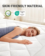 PERLECARE 4 Inch Dual Layer King Mattress Topper for Pressure Relief, 2.5 Inch Cooling Egg Crate Gel Memory Foam Plus 1.5 Inch Pillow Top Cover, Medium Firm with Deep Pocket PERLECARE