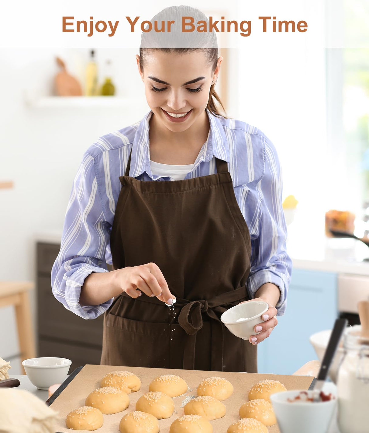 Unbleached Parchment Paper Baking Sheets, 9x13IN Precut Non-Stick Parchment Paper for Baking, Grilling, Air Fryer, Steaming-70 Sheets Unbleached Parchment Sheets for Bread Cup Cake Cookie And More Avirho