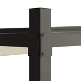 Outsunny 10' x 10' Retractable Pergola Canopy with Magnetic Fixture, UPF30+ Outdoor Patio Sun Shade Shelter, 3.1" Metal Column, for Patio, Garden, Backyard, Deck, Cream White Outsunny