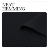 NICETOWN Halloween Pitch Black Solid Thermal Insulated Grommet Blackout Curtains/Drapes for Bedroom Window (2 Panels, 42 inches Wide by 63 inches Long, Black) NICETOWN