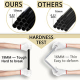 LOKEME Wardrobe Closet,Portable Closet for Bedroom Steel Pipe Diameter 19mm Strong and Sturdy Black Portable Closets for Hanging Clothes with 3 Hanging rods, 6 Storage Shelves and Side Pockets LOKEME