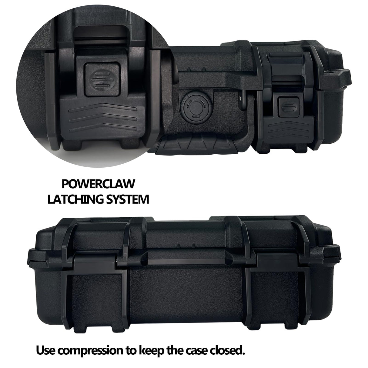 Handgun Case Lockable-Firearm Travel Pistol Case with 2 TSA Locks Included, Pistol Carrying Case Hard Shell, Waterproof Hard Gun Case for Pistol 12.6 x 9.41 x 4.42 Inches, Gun Storage Case with Foam LAFENLIN