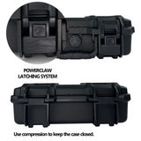 Handgun Case Lockable-Firearm Travel Pistol Case with 2 TSA Locks Included, Pistol Carrying Case Hard Shell, Waterproof Hard Gun Case for Pistol 12.6 x 9.41 x 4.42 Inches, Gun Storage Case with Foam LAFENLIN