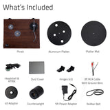 Fluance RT81 Elite High Fidelity Vinyl Turntable Record Player with Audio Technica AT95E Cartridge, Belt Drive, Built-in Preamp, Adjustable Counterweight, High Mass MDF Wood Plinth - Walnut Fluance
