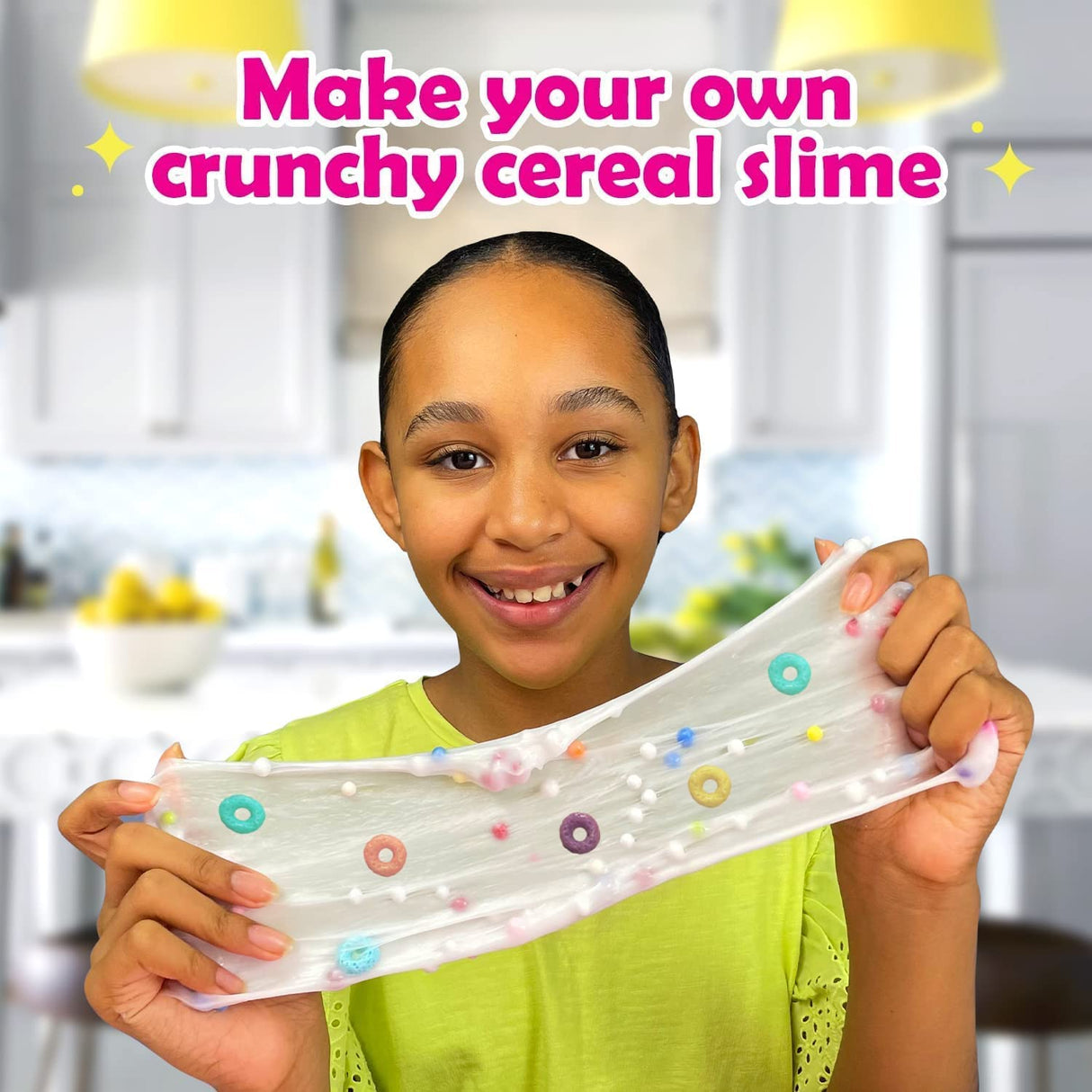 Original Stationery Milky Cereal Crunchy Slime Kit for Making Crunchy Creations, Fun Family Activity & Gift Idea for Girls - Cereal Slime Kit Girl Activity Original Stationery