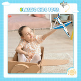 Gejoy 8 Packs Wooden Model Airplane Wood Planes DIY Balsa Wood Kits Handicraft Toy Plane for Birthday Carnival Party(Airplane) Gejoy