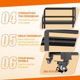 BEESTMUEBLE 55-90 Gallon Fish Tank Stand, Metal Aquarium Stand, Adjustable Heavy Duty Reptile Tank Stand, Sturdy 5-Tier Fish Tank, Modern Shelf for Living room (With Wheels-32 W*15.7" D*63" H) BEESTMUEBLE