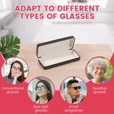 Tcwhniev 4Pcs PU Leather Diamond Art Kits Eyeglass Case, Unique DIY Diamond Sunglasses Case with Soft Lining, Gem Art Paint by Diamonds Dots for Beginner Craft Lover Women Tcwhniev