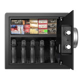 Biometric Home Safe, Fingerprint Gun Safe Lock Box,Money Box for Jewelry Handgun Cash Valuables,Perfect for Home/Office/Hotel, Black,1.2 Cubic Feet VoleStay