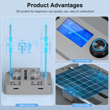 3D Printers Tina2 Basic, Fully Assembled and Auto Leveling 3D Printer for Beginners and Kids, Removable Magnetic Platform, High Precision Printing FDM Mini 3D Printer for Home and School Entina