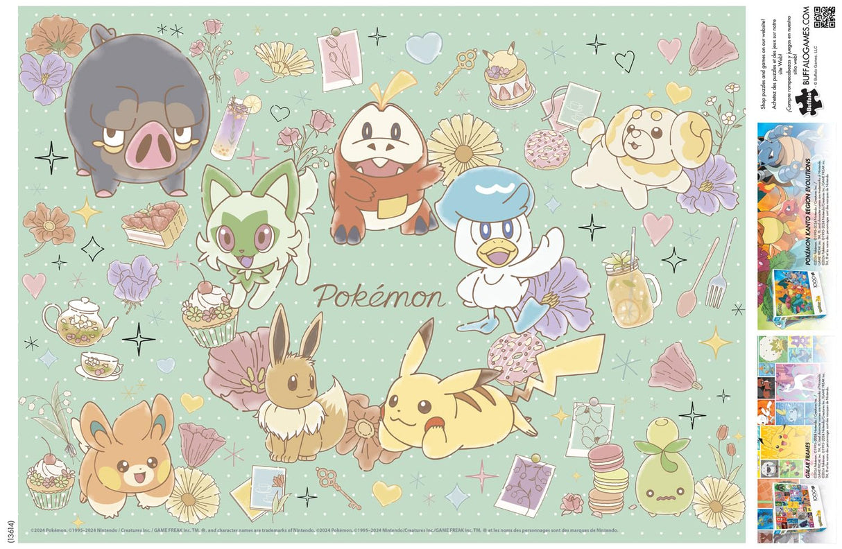 Buffalo Games - Pokemon - Flower Cafe - 1000 Piece Jigsaw Puzzle for Adults -Challenging Puzzle Perfect for Game Nights - Finished Size is 26.75 x 19.75 Buffalo Games
