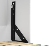 Bestar Versatile Queen Murphy Bed with 2 Shelving Units by White Bestar