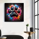 GXGLLPZBY 5D Diamond Paintings Kits for Beginners, Full Drill Diamond Arts Kits for Adults, DIY Paw Paint by Diamonds Dot Gem Art Painting Kit for Home Wall Decor 13.8x13.8 Inch GXGLLPZBY