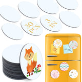 ZYNERY Sublimation Magnet Blanks 3x3 inch, 30Pcs Sublimation Blank Fridge Magnets Printable Photos, Personalized Sublimation Magnets for Refrigerator Decoration, Kitchen, Office, Wall ZYNERY
