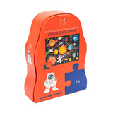 Crocodile Creek 36-Piece Jigsaw Floor Puzzle - Fun Floor Puzzles for Kids Ages 3-5 - Heavy-Duty Shaped Box for Storage - Space Explorer - 27" W x 20" H Finished Crocodile Creek