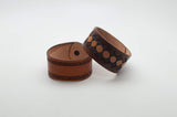 Realeather Solid Natural Veg Tan Leather Bracelet, Natural, Pack Of 8 US Realeather