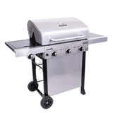Char-Broil® Performance Series™ TRU-Infrared Cooking Technology 3-Burner with Side Burner Cart Propane Gas Stainless Steel Grill - 463370719 Char-Broil