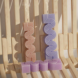 2 Pack S Geometry Candle Mold Geometric Lines Spiral Pillar Resin Casting Mold Resin Making Molds Silicone Mold for Candle Home Decorate Candle Making 3D Animal Mold ESEENS