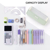 ANGOOBABY Mesh Pencil Bag Clear pencil case Zipper Pouch Bags Multifunctional Pencil Holder for Students, Small Makeup Bag Suitable for Teen Girls & Boys（Green） ANGOOBABY