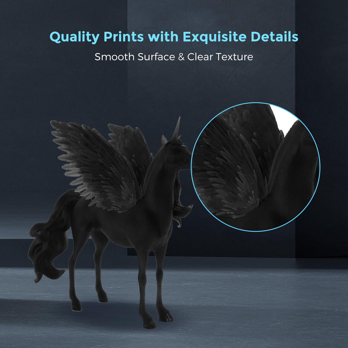 Flashforge 3D Printer Resin 1kg, Fast UV Curing Black Resin 405nm Standard Photopolymer Resin 3D Printer Liquid for LCD/DLP/SLA 3D Printing, High Precision and Low Shrinkage, Low Odor (Black, 1kg) Creator