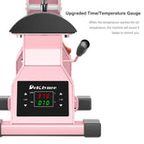 Hat Heat Press Machine for Caps with 2pcs Interchangeable Platens(6.7"x3.8", 6.7"x2.5"), Cap Heat Press for Stuctured Hats Heat Transfer Printing for Caps-Pink Delclynee