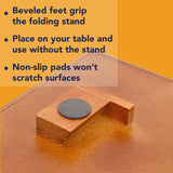 Bits and Pieces Portable Puzzle Board - Compact Folding Puzzle Table with Large Puzzling Area for 1500 Piece Jigsaw Puzzles, Attractive Wood, Space Saving Design, 26 in. x 34 in. x 28 in. High Bits and Pieces