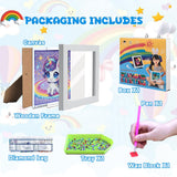 Animal Diamond Art Kits for Kids with Wooden Frame, Unicorn Diamond Art for Kids with Beautiful Package, Arts and Crafts for Kid Ages 8-12(7x7inch) WEMEON