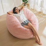 MAXYOYO Bean Bag Chair for Adults, Large 3 ft Bean Bag Chair with Foam Filling, Ultra Soft Fur Lazy Sofa for Living Room Bedroom, Machine Washable Cover MAXYOYO