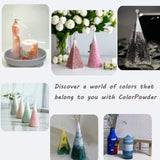 Aufien Pearled Candle 21.4 Oz,Candle Sand Wax DIY Set with 30 Wicks,Refillable Powder Candles Non Toxic,Bead Candle Making Kit for Handmade, Wedding and Party Decorations Orange Blossom Scented Aufien