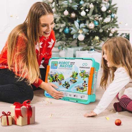 Coding Robot Kit for Kids Ages 6+, 200+ in 1 APP Control Dinosaur Robot Toy, Educational Scratch Program Robotic Kit with 47 Video Courses,Birthday Children's Day Gift for Boys Girls(600 Blocks) makerzoid