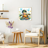 DOMROM Cute Turtle Diamond Painting Kits for Adults, Turtle Full Drill Diamond Dots Paintings for Beginners, Round 5D Paint with Diamonds Pictures Gem Art Painting Kits DIY Craft Kits 12x12 inch DOMROM