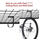 Saderoy 6-Pack Storage Hook for Garage Ceiling Rack & Wall Shelves, Alloy Steel, 70lbs Capacity, Black Saderoy