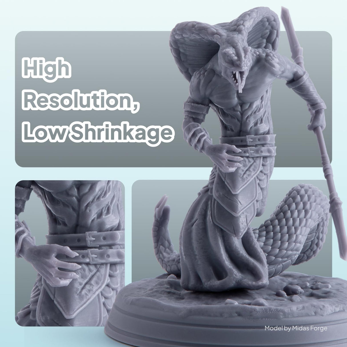 ELEGOO Water Washable 3D Printer Resin 1kg Clear Green, Rapid Precise Printing Resin 405nm Curing Resin for LCD 3D Printer ELEGOO