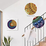 MVVMTOP Diamond Art Painting Kit, DIY Mandala 5D Special Shape Crystal Diamond Partial Diamond Art Painting Mosaic Making Craft, Suitable for Home Wall Decor Art Holiday Gift, AT127 MVVMTOP