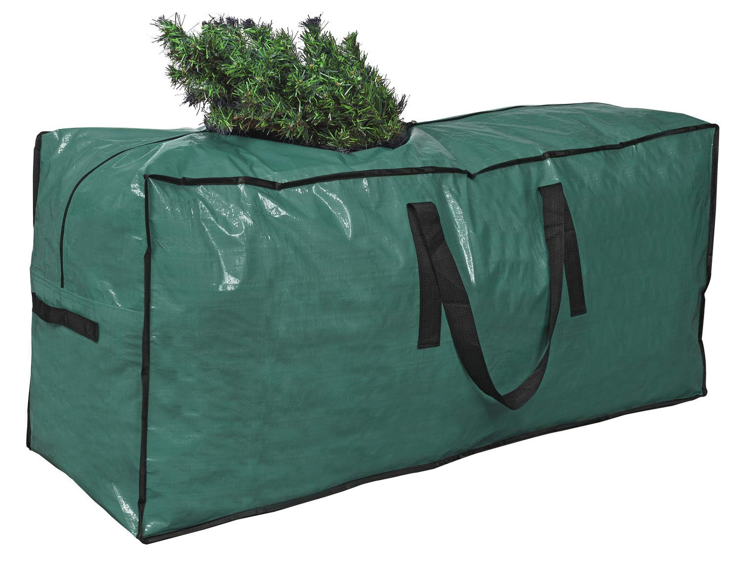 Primode Christmas Tree Storage Bag | Fits Up to 9 Ft. Tall Disassembled Tree I 65"x15"x30" Holiday Tree Storage Case | Protective Zippered Artificial Xmas Tree Bag (9ft, Green)