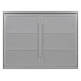 Harper & Bright Designs Queen Size Murphy Bed Wall Bed with LED Lights, Solid Wood Queen Platform Bed, Murphy Chest Bed, Muti-Functional Cabinet Bed for Kids Teens Adult,Gray Harper & Bright Designs