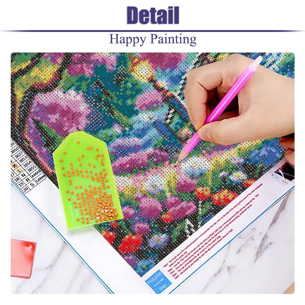 LWZAYS 5D Large Diamond Painting Kits for Adults, Landscape Diamond Art Painting Kit, DIY Full Drill Crystal Rhinestone Moon Arts and Crafts for Home Wall Decor 27.5 X 15.7inch LWZAYS