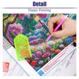 LWZAYS 5D Large Diamond Painting Kits for Adults, Landscape Diamond Art Painting Kit, DIY Full Drill Crystal Rhinestone Moon Arts and Crafts for Home Wall Decor 27.5 X 15.7inch LWZAYS