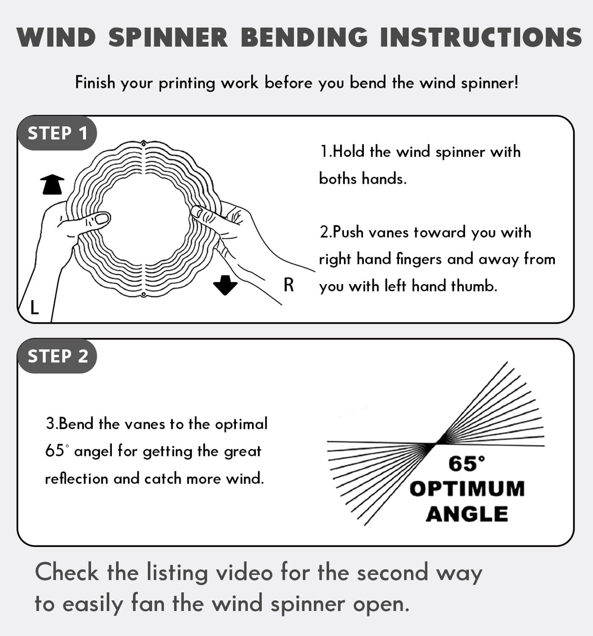 6 Pack 10 inch Sublimation Wind Spinner Blanks, 2 Sided Printable Sublimation Stainless Steel Metal Wind Powered Kinetic Sculpture for Yard and Garden, Heat Press Transfer Sublimation Blank Products Wefanify