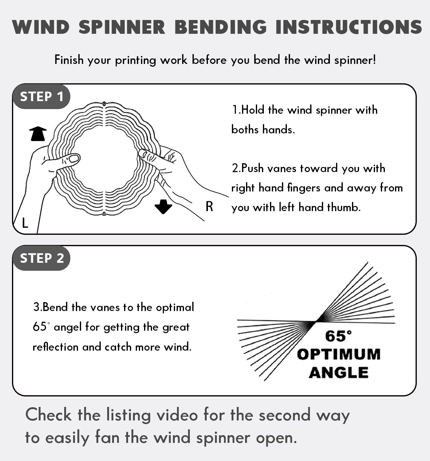 6 Pack 10 inch Sublimation Wind Spinner Blanks, 2 Sided Printable Sublimation Stainless Steel Metal Wind Powered Kinetic Sculpture for Yard and Garden, Heat Press Transfer Sublimation Blank Products