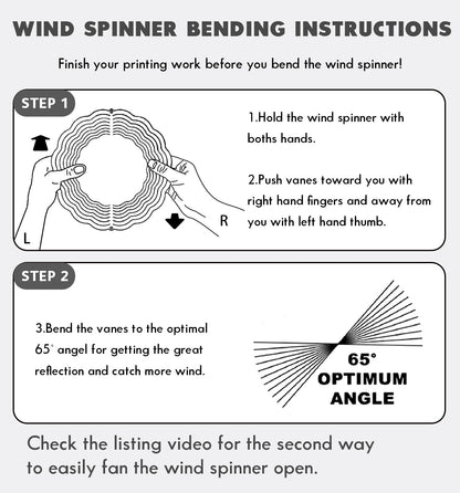 6 Pack 10 inch Sublimation Wind Spinner Blanks, 2 Sided Printable Sublimation Stainless Steel Metal Wind Powered Kinetic Sculpture for Yard and Garden, Heat Press Transfer Sublimation Blank Products