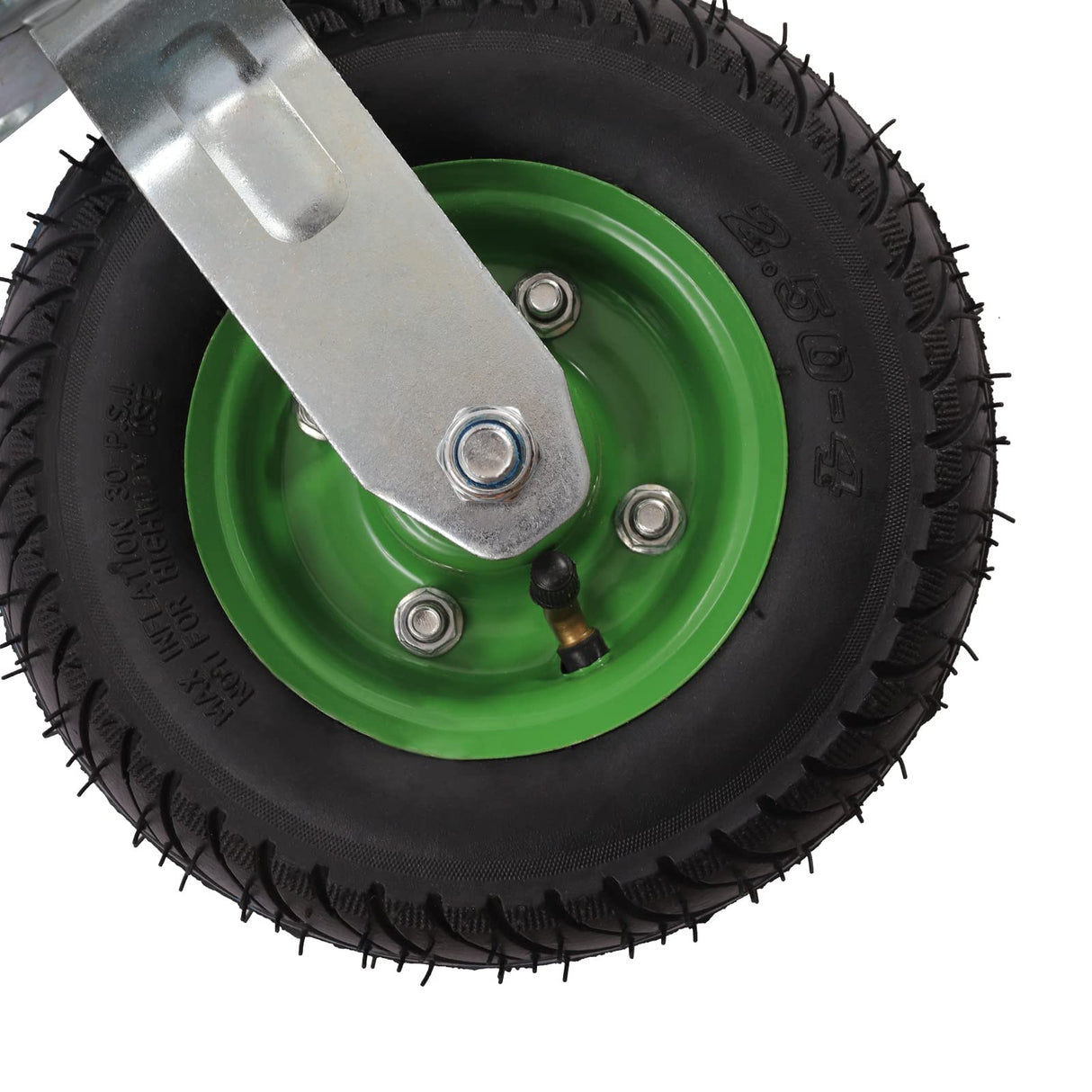 8'' Pneumatic Swivel Casters Set of 4 Heavy Duty Air Tires Rubber Wheel with Bolt on for Workbench Furniture Cabinet Woodbox - Max-Load 220.46lbs RudiUsoy