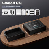 Yoqimi Smart Biometric Gun Safe for Handgun, Fingerprint Clock Safe with 3-in-1 Wireless Charging, Silent Drawer, LCD Alarm Clock & Quick Access Bedside Gun Safe Yorqimi