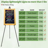 PUJIANG 6 Pack Easel for Display, Foldable Easel Stand, Metal Easels for Displaying Pictures, 63" Easels for Signs Wedding Poster Sign Holder, Art Easel for Painting with Case PUJIANG