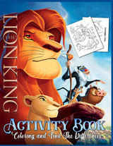 Activity Book: Coloring and Find The Differences For Adults and Kids Majosta