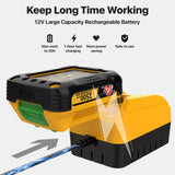 Laser Level 360 Self Leveling,DEGLASERS 4x360 Green Laser Level with 12V Rechargeable Battery(40 Hrs),Remote Control, Magnetic Rotating Stand,Hard DegLasers