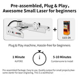 Aufero Laser 1 Laser Engraver, 1.6w Diode Laser Engraver, Laser Engraving Machine for Wood/Leather, 7.1x7.1 inch Engraving Area, Beginner-friendly Laser Engraving Machine Aufero