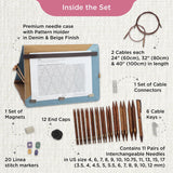 KnitPro Ginger Regal Interchangeable Needle Set 5" (13cm) | 11 US Sizes (4 to 17) KnitPro