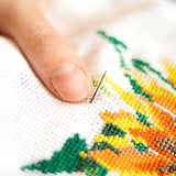 Caydo 6 Pieces Aida Cloth 14 Count White Cross Stitch Fabric for Craft Embroidery, Handmade Needlework, DIY Handicrafts, 12 by 18-Inch Caydo