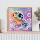 GEEHEIY Sea Turtle Diamond Art Kits for Kids, 5D Turtle Diamond Painting Kits for Adults Beginner, DIY Animal Gem Art Dots for Adults, Perfect for Home Wall Decor 14x14 Inch GEEHEIY